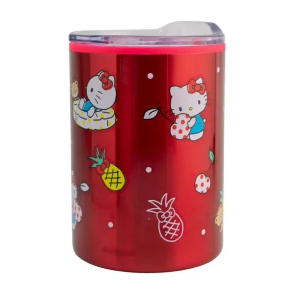 Termo Chico Doble Pared Con Tapa A Presión 350ml Kitty