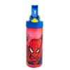 Botella de Plástico con Funda y Tapa Pushup Spiderman 600ml