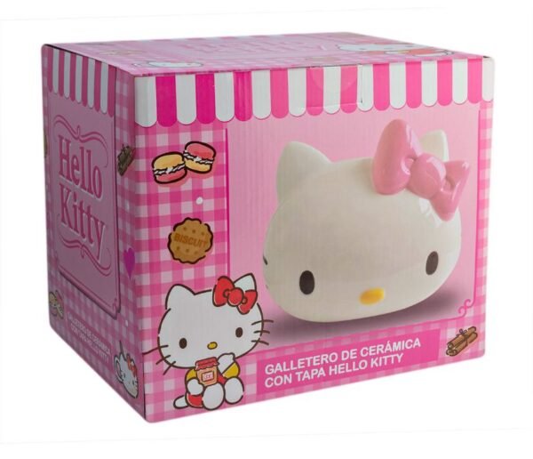 Galletero de Cerámica Decorativo 3D con Tapa Hermética Hello Kitty