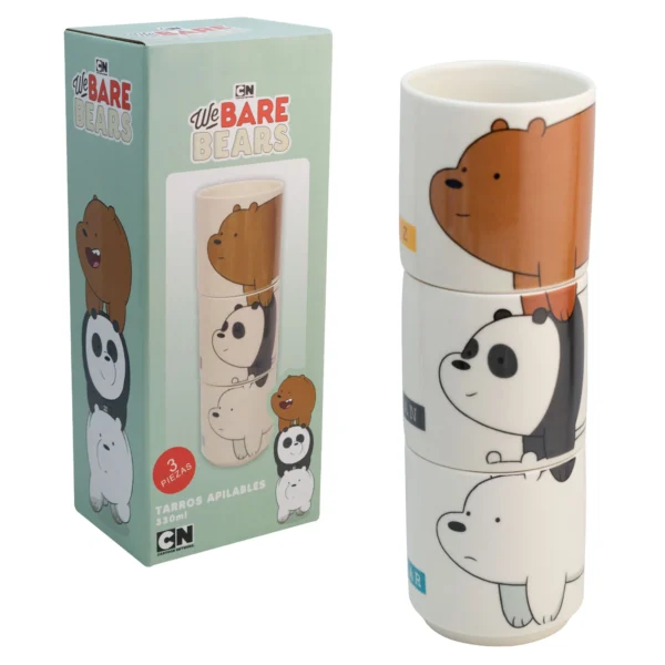 Torre de 3 Tarros Apilables Osos Escandalosos