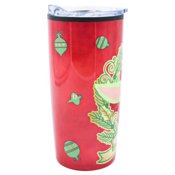 Termo Doble Pared Mediano Grogu Navideño