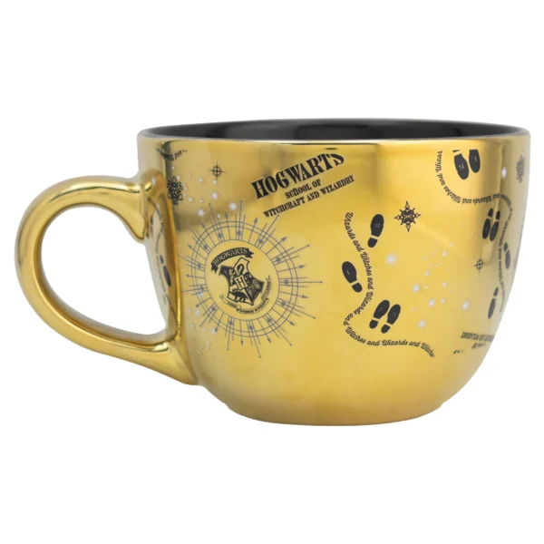 Cerealero De Cerámica Harry Potter Dorado 820ml