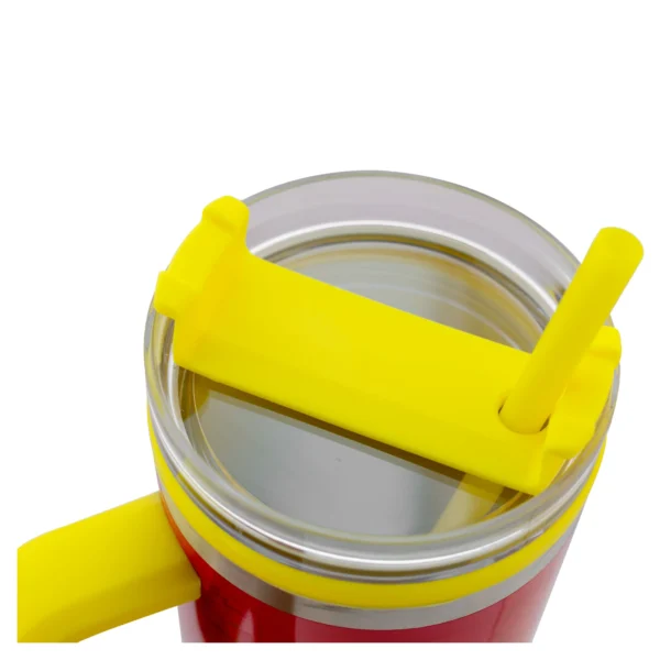 Termo Alto Doble Pared Con Popote 1.2 L. Peanuts