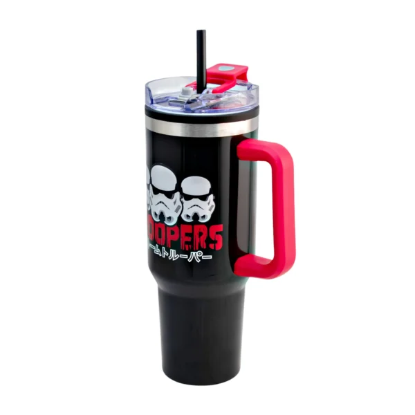 Termo Alto Doble Pared Con Boquilla Y Popote 1.2 L. Stormtrooper - Star Wars