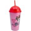 Vaso de Plástico con Popote Minnie
