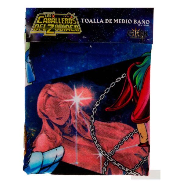 Toalla De Baño Absorbente  Caballeros del Zodiaco 70×140 cm