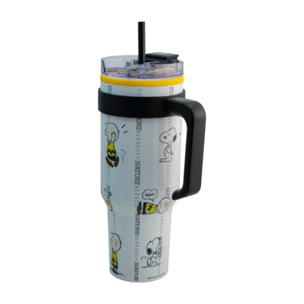 Termo Alto Doble Pared Con Boquilla Y Popote 1.2 L. Snoopy