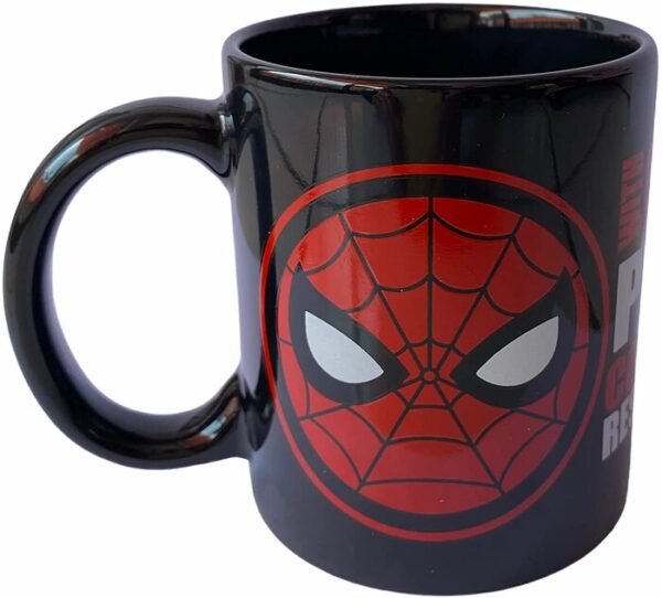 Tarro De Cerámica Brilla En la Oscuridad Spiderman 340 ml