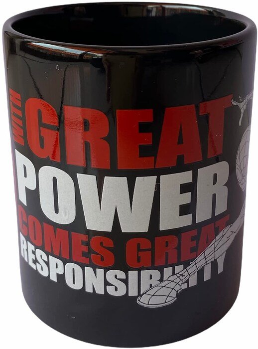 Tarro De Cerámica Brilla En la Oscuridad Spiderman 340 ml