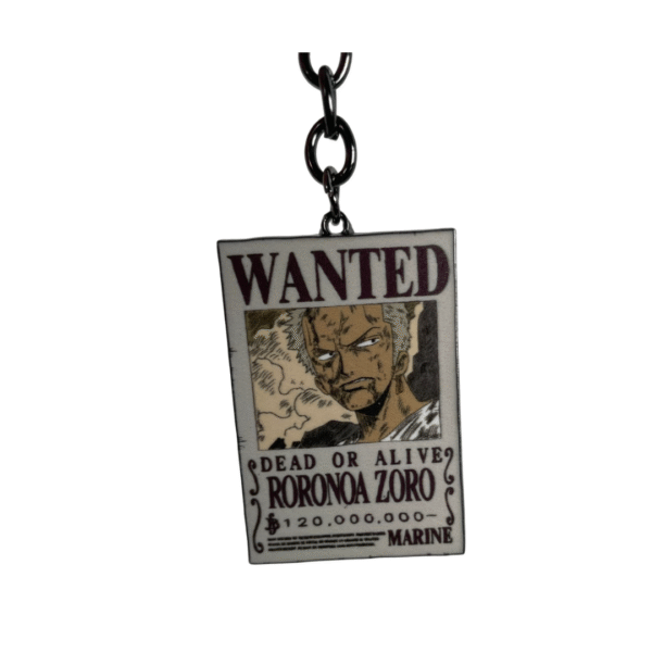 Llavero Metálico Cartel Zoro