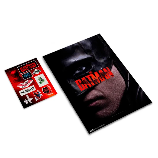 Libreta Batman  Red Logo Con Poster y Stickers