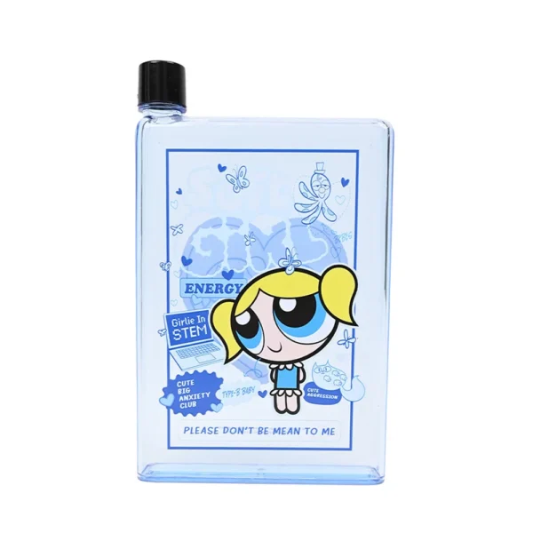 Botella Plana de Plástico Burbuja