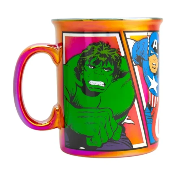 Tarro Iridiscente Jumbo Avengers Taza Coleccionable 790 ml