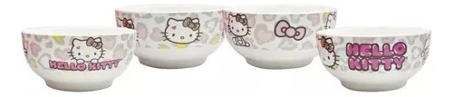 Vajilla 12 Piezas Porcelana Hello Kitty
