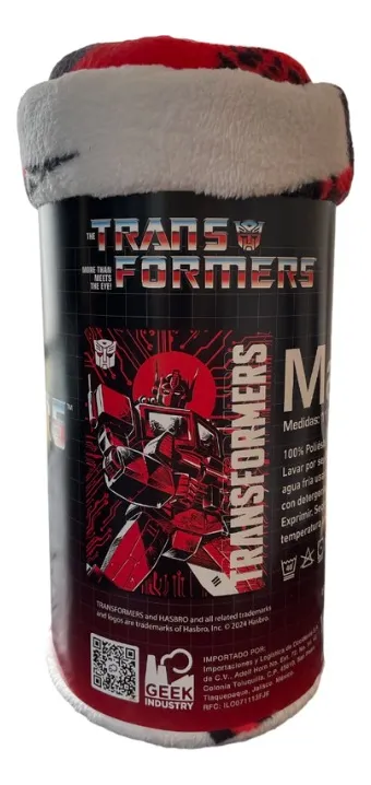 Manta Poliéster Transformers Optimus