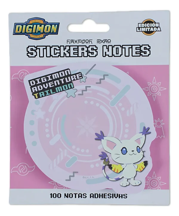 Notas Adhesivas Digimon Gatomon 100 Notas