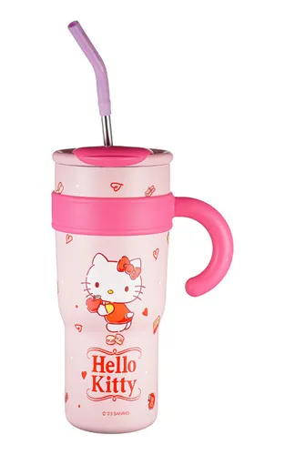 Termo Alto Metalico Kitty Sanrio