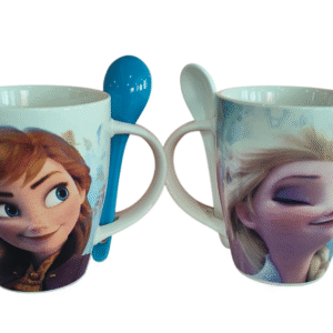 Duo Frozen Tarros Porcelana con Cuchara de Cerámica 310ml