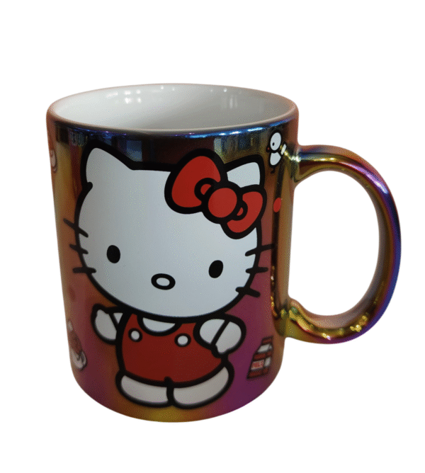 Taza Cerámica Metalizada Kitty 325ml