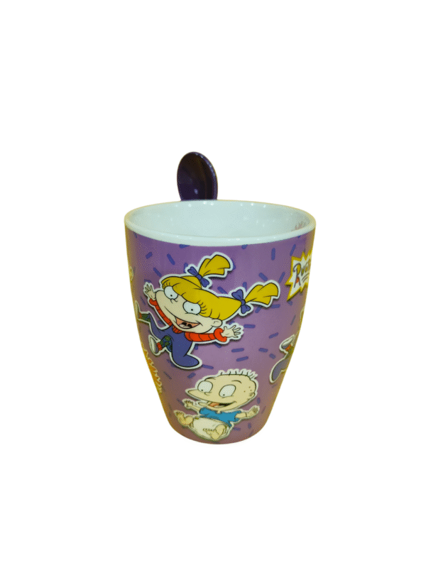 Duo Rugrats Tarros de Porcelana con Cuchara de Cerámica 310ml