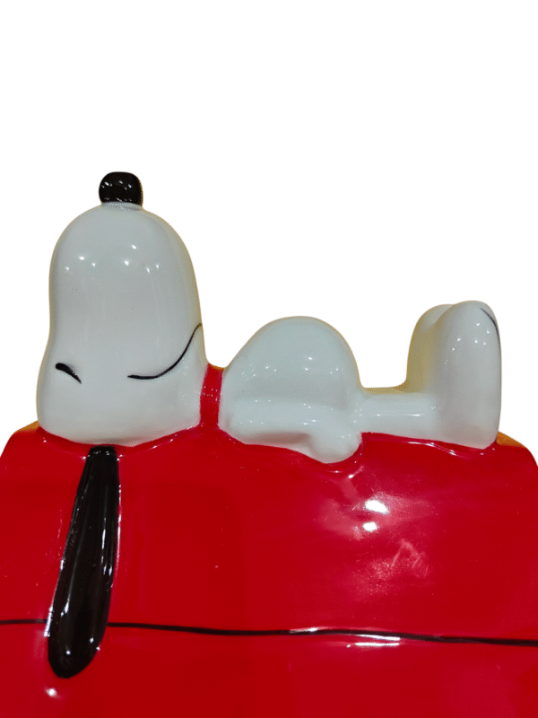 Galletero Decorativo De Porcelana 3D Casa Snoopy Peanuts
