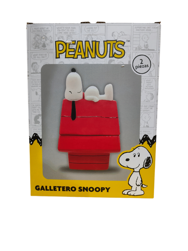 Galletero Decorativo De Porcelana 3D Casa Snoopy Peanuts