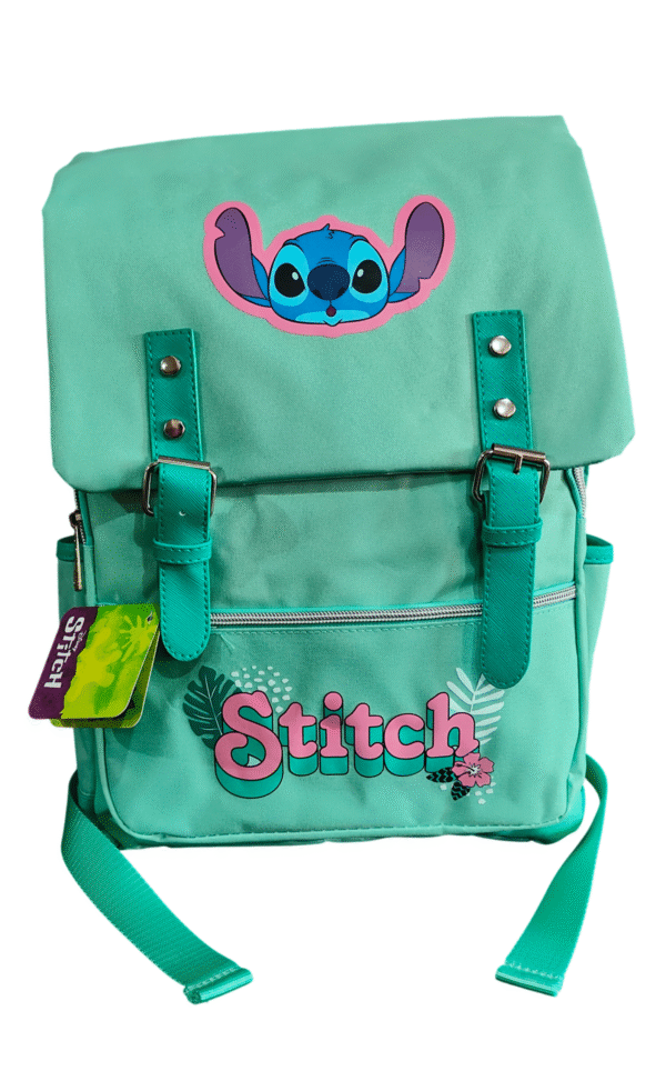 Mochila Juvenil Con Sección de Laptop De Stitch