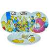 Vajilla 12 Piezas Ceramica los Simpson