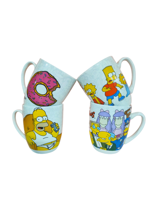 Vajilla 12 Piezas Ceramica los Simpson