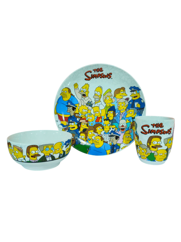 Vajilla 12 Piezas Ceramica los Simpson
