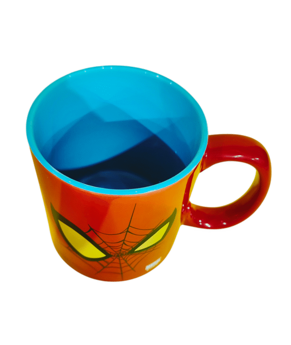 Taza Jumbo Metalizada Spiderman Ceramica 592ml
