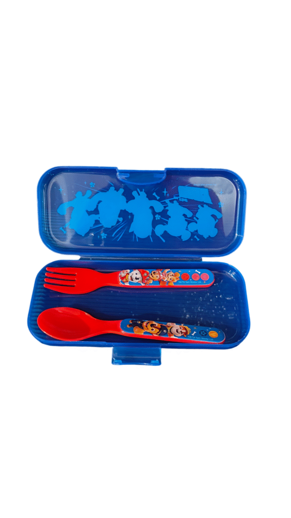 Juego De Cubiertos Infantiles de Plástico con Estuche Paw Patrol