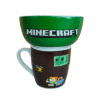 Juego Desayunador 2pzas Minecraft  tazon 550ml y tarro 400ml ceramica