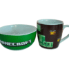 Juego Desayunador 2pzas Minecraft  tazon 550ml y tarro 400ml ceramica