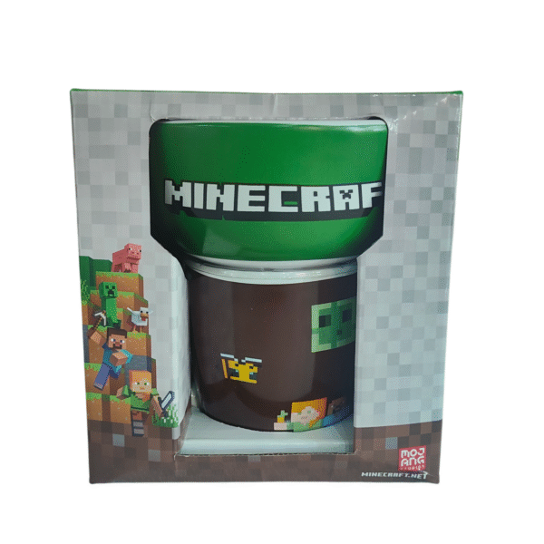 Juego Desayunador 2pzas Minecraft  tazon 550ml y tarro 400ml ceramica