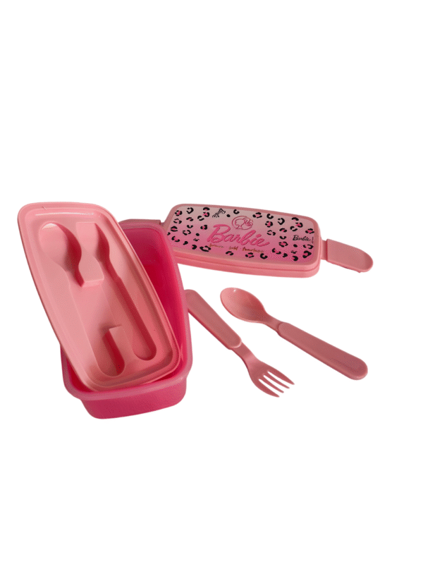 Juego de 2 Contenedores Lunch Box con Cubiertos Barbie