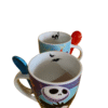 Juego de 2 Tazas de Cerámica con Cuchara El Extraño Mundo de Jack 310ml