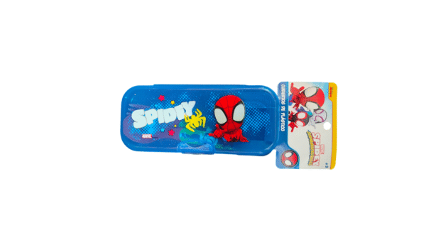 Juego de Cubiertos Infantiles de Plastico con Estuche Spiderman