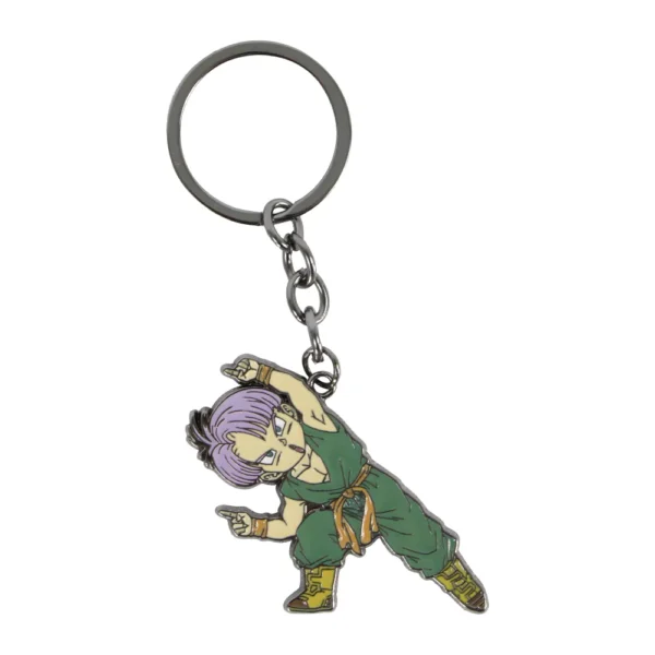 Llavero Metálico Doble Trunks Y Goten Fusión Dragon Ball Z