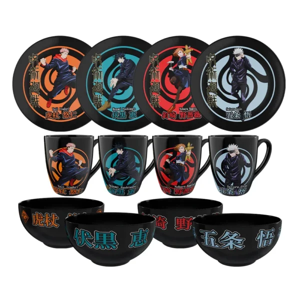 Vajilla 12 Piezas Ceramica Jujutsu Kaisen