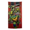 Toalla de Baño Absorbente Las Tortugas Ninja 70x140 cm.