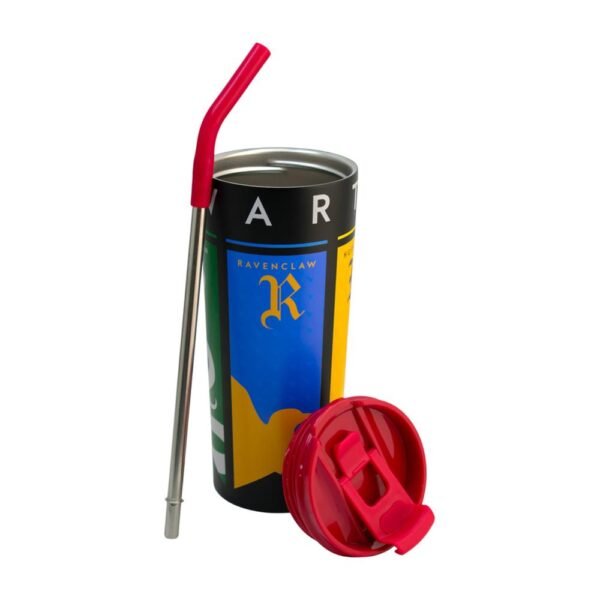 Termo Acero Inoxidable Doble Pared con Popote Harry Potter