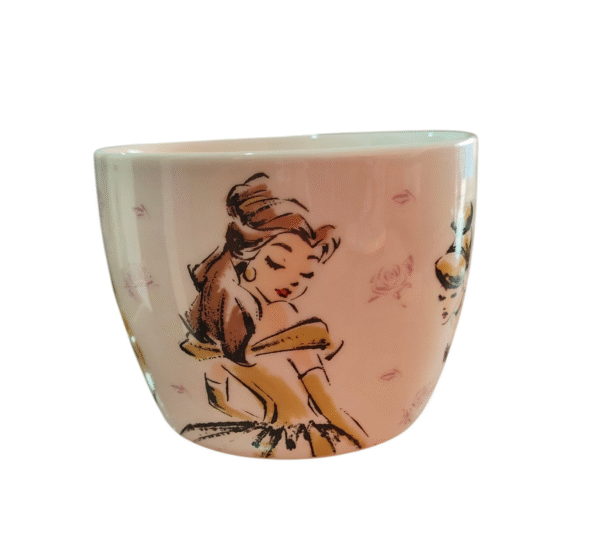 Tarro Con Tapa y Cuchara de Porcelana Princesas - Disney 580ml
