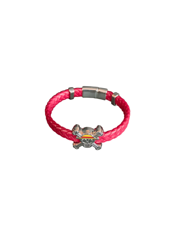 Pulsera Luffy de Cuero Trenzada