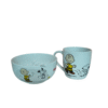 Juego Desayunador 2 Piezas Snoopy tazon 550ml y tarro 400ml ceramica