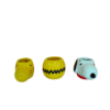 Set Mini tazas Peanuts - Snoopy, Woodstock y Charlie Brown 103 ml