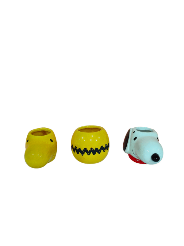 Set Mini tazas Peanuts - Snoopy, Woodstock y Charlie Brown 103 ml