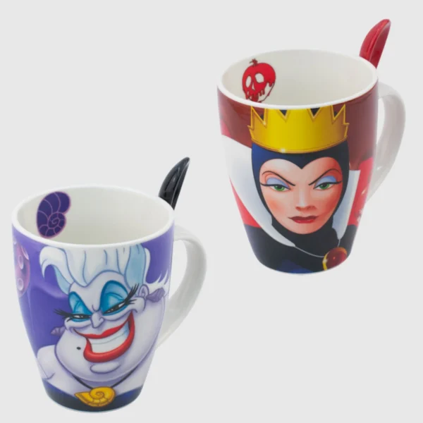 Duo Villanas Tarros Porcelana con Cuchara de Cerámica 310ml