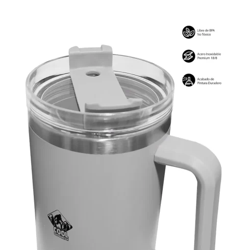 Termo Alto Acero Inoxidable Sasquash Gris