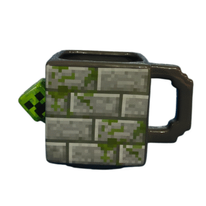 Tarro de Cerámica 3D Cubo Minecraft Creeper 620ml 1 Tarro de Cerámica 3D Cubo Minecraft Creeper 620ml